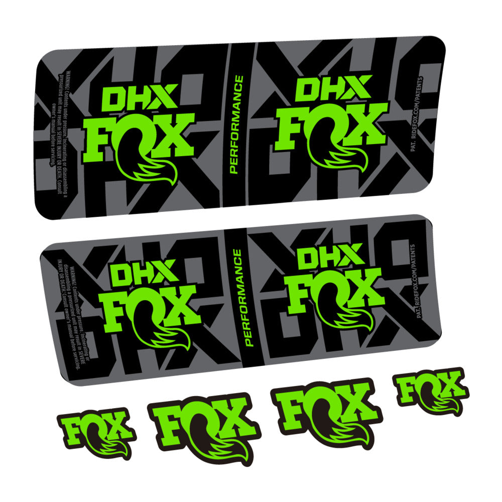 Decal Fox DHX Performance 2027, Rear Shox, bike sticker vinyl