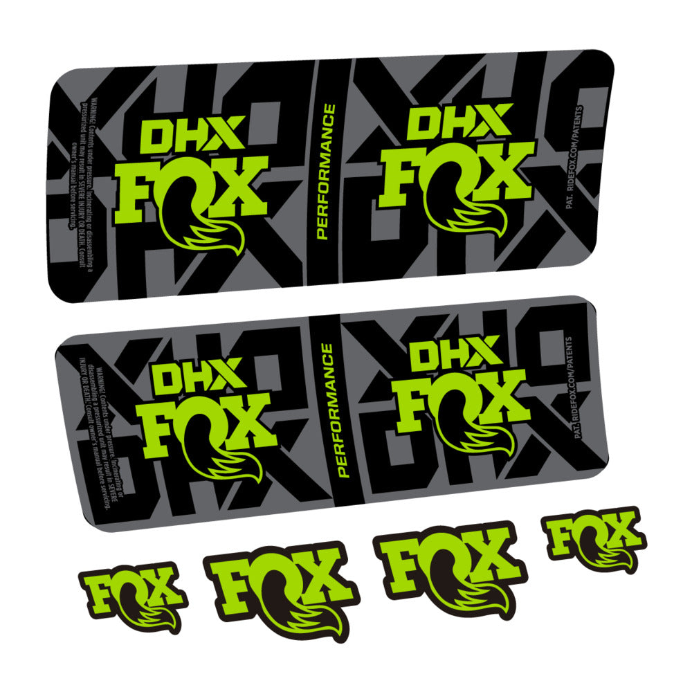 Decal Fox DHX Performance 2027, Rear Shox, bike sticker vinyl