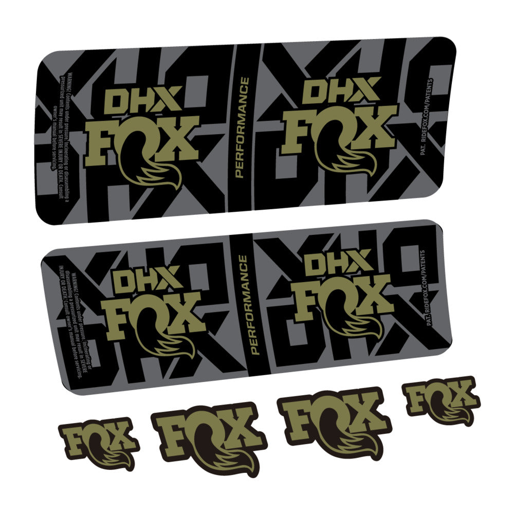 Decal Fox DHX Performance 2027, Rear Shox, bike sticker vinyl