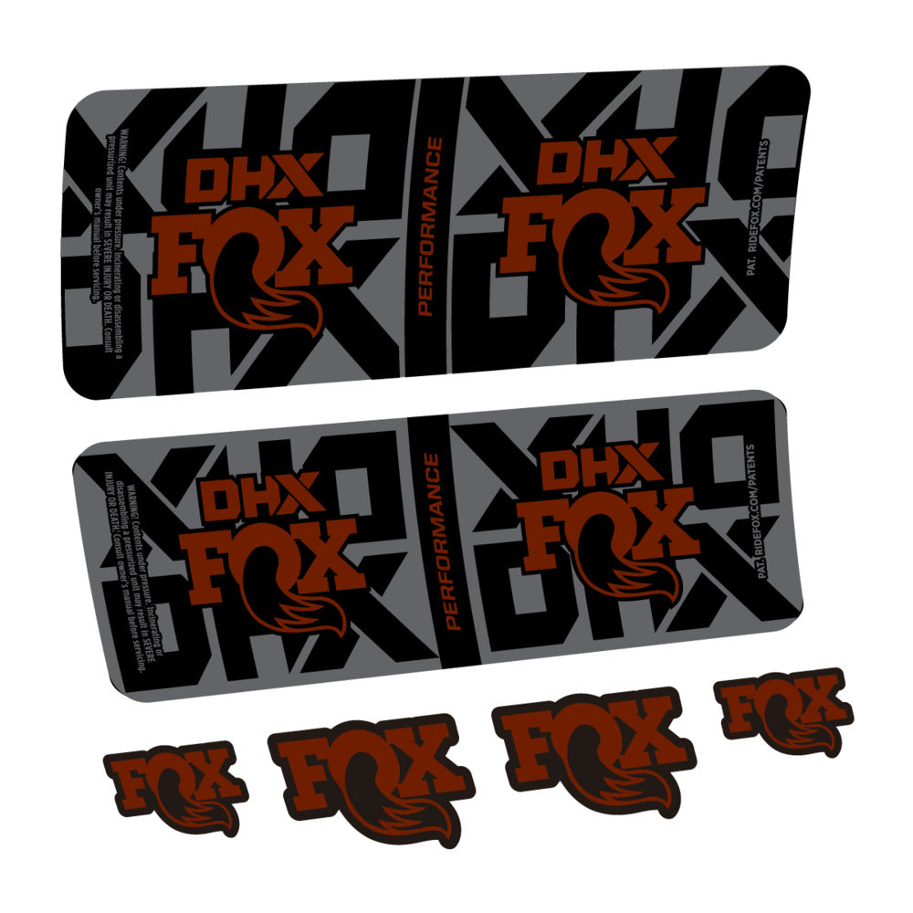 Decal Fox DHX Performance 2027, Rear Shox, bike sticker vinyl