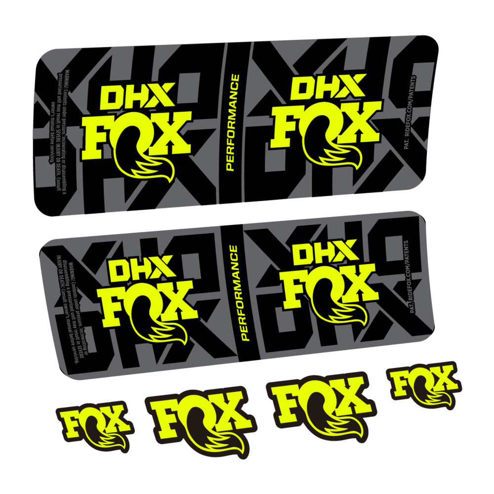 Decal Fox DHX Performance 2027, Rear Shox, bike sticker vinyl