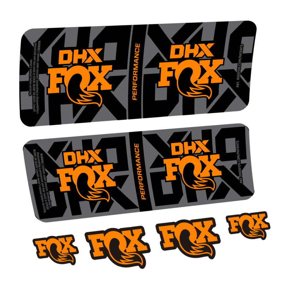 Decal Fox DHX Performance 2027, Rear Shox, bike sticker vinyl