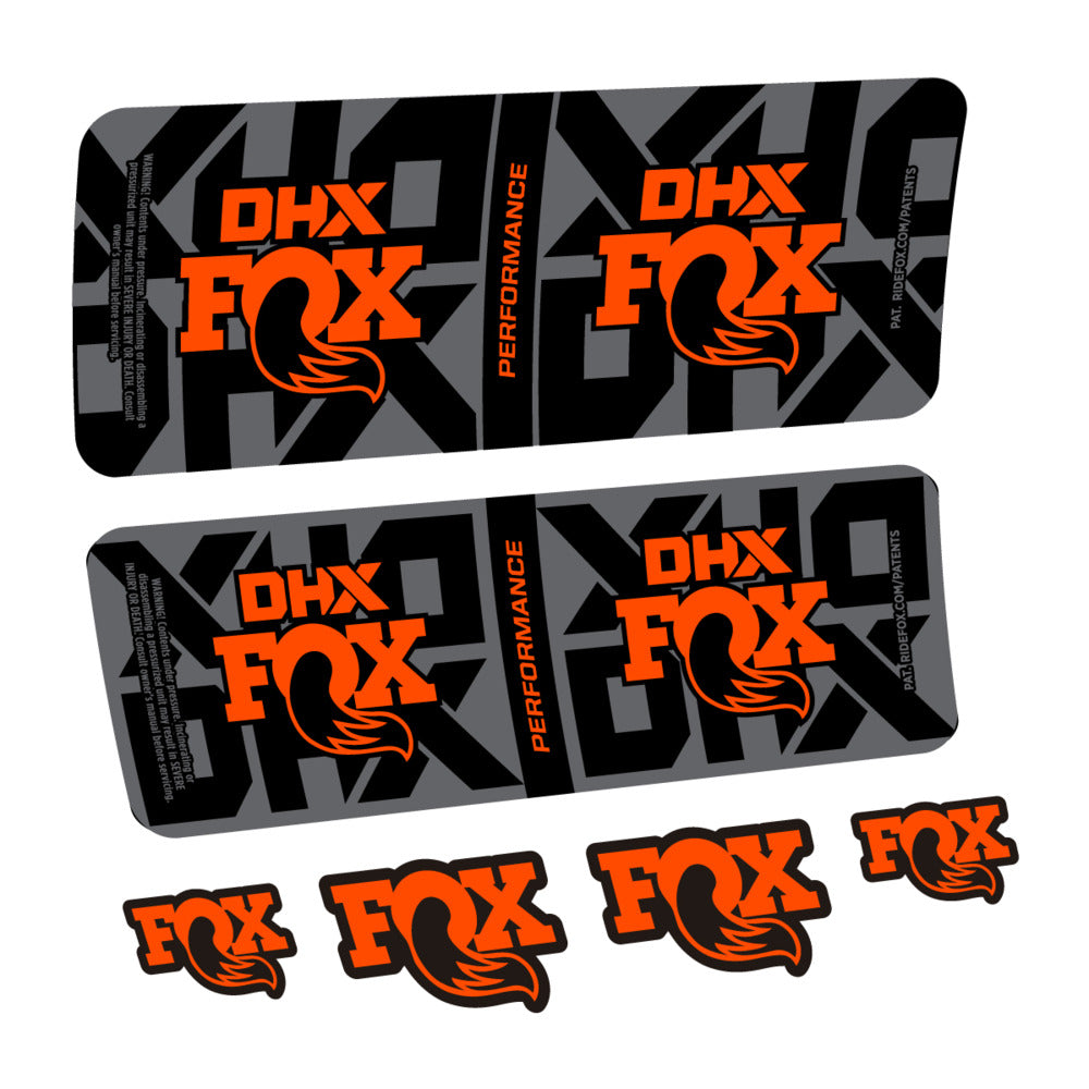 Decal Fox DHX Performance 2027, Rear Shox, bike sticker vinyl