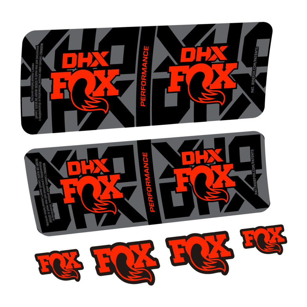 Decal Fox DHX Performance 2027, Rear Shox, bike sticker vinyl