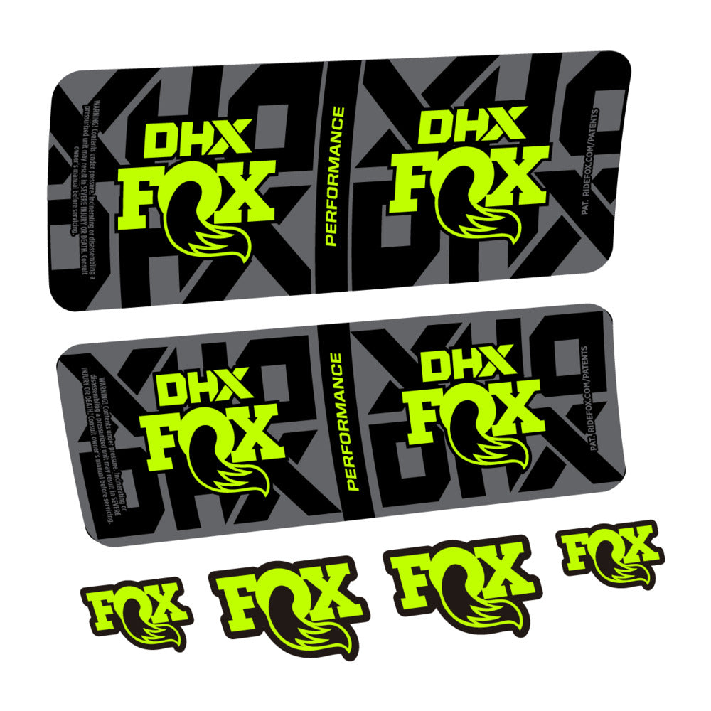 Decal Fox DHX Performance 2027, Rear Shox, bike sticker vinyl