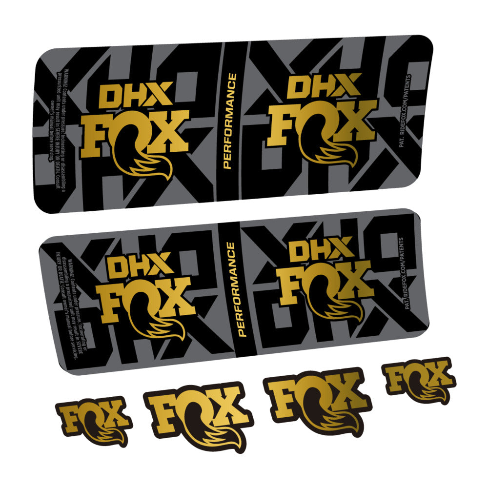 Decal Fox DHX Performance 2027, Rear Shox, bike sticker vinyl