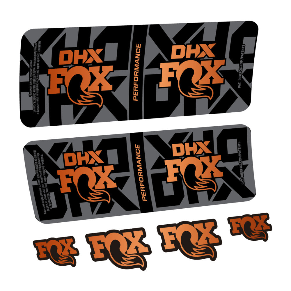 Decal Fox DHX Performance 2027, Rear Shox, bike sticker vinyl