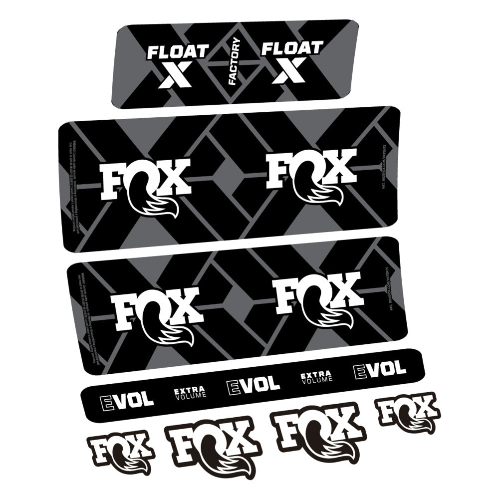 Decal Fox Float X Factory 2027, Rear Shox, bike sticker vinyl