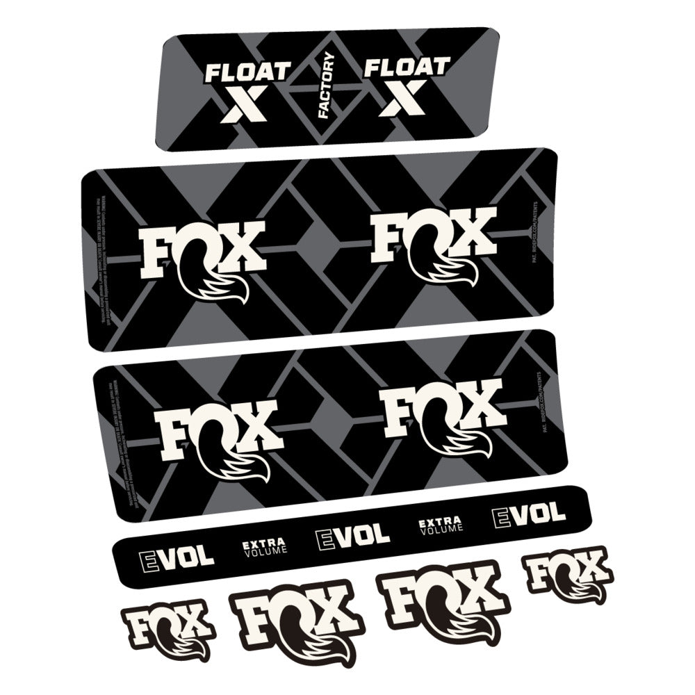 Decal Fox Float X Factory 2027, Rear Shox, bike sticker vinyl