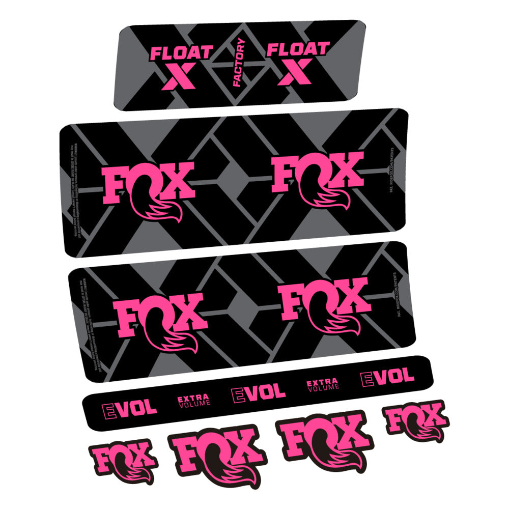 Decal Fox Float X Factory 2027, Rear Shox, bike sticker vinyl