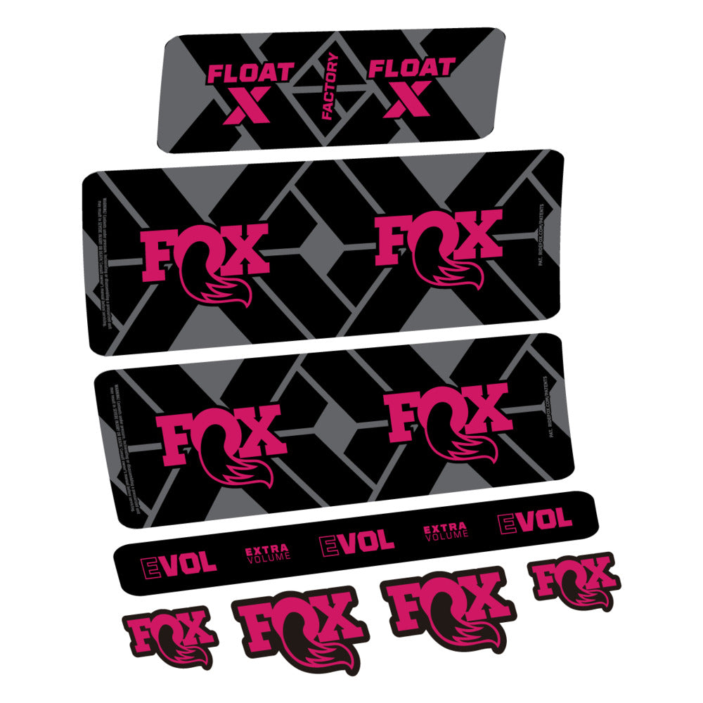 Decal Fox Float X Factory 2027, Rear Shox, bike sticker vinyl