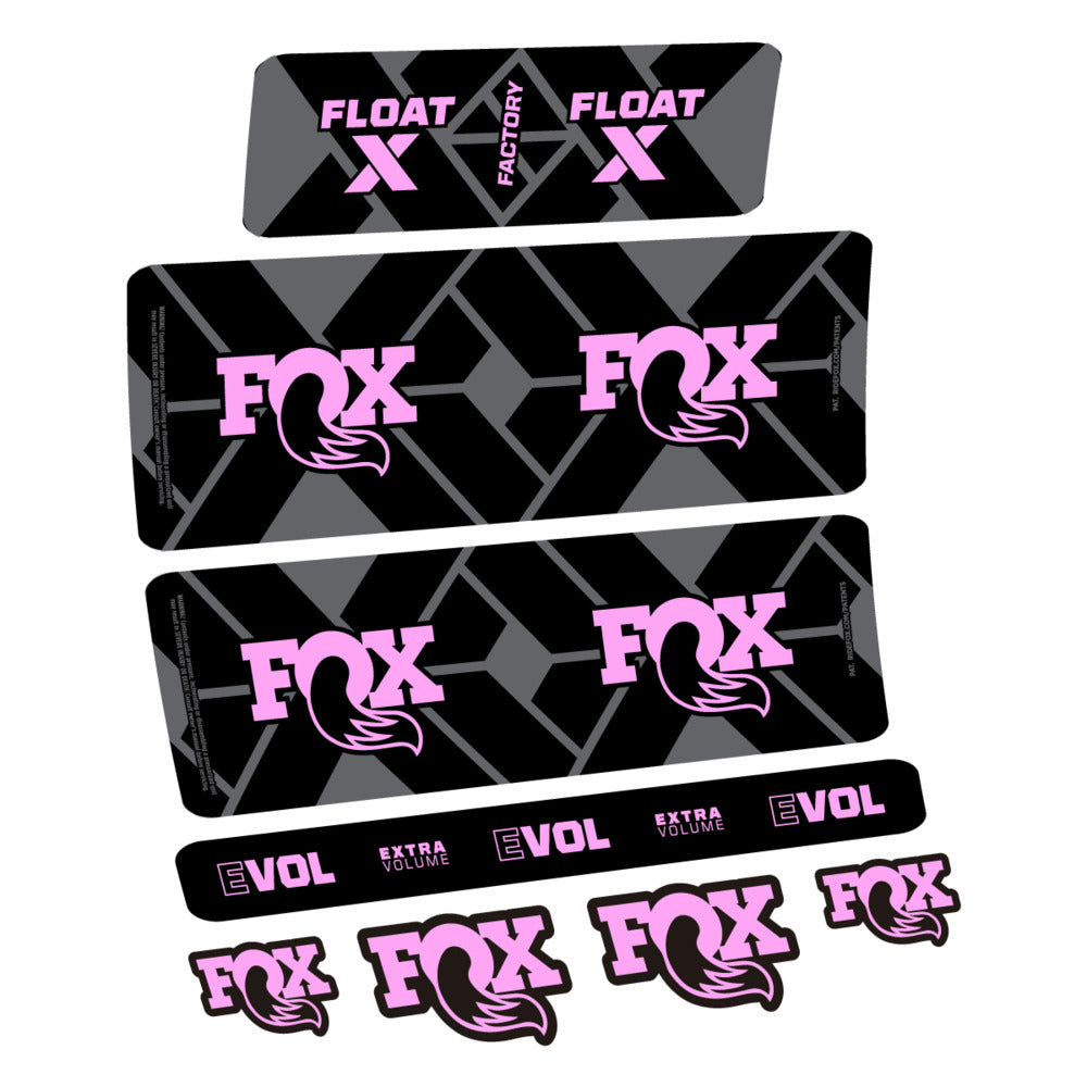 Decal Fox Float X Factory 2027, Rear Shox, bike sticker vinyl