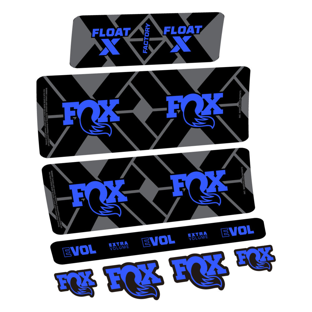 Decal Fox Float X Factory 2027, Rear Shox, bike sticker vinyl