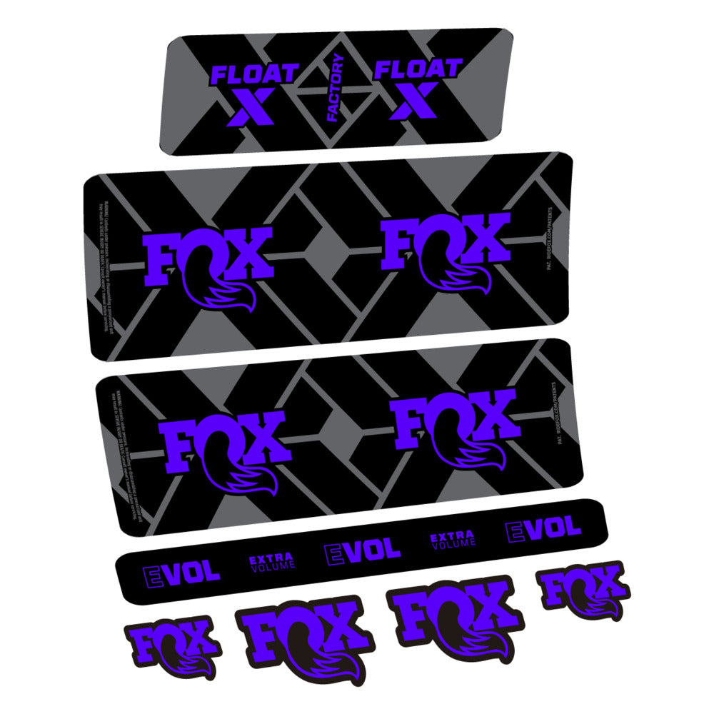 Decal Fox Float X Factory 2027, Rear Shox, bike sticker vinyl
