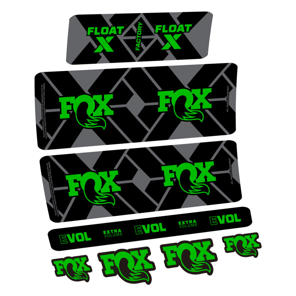 Decal Fox Float X Factory 2027, Rear Shox, bike sticker vinyl