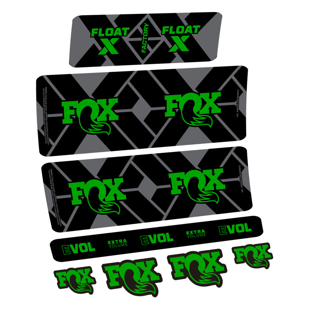 Decal Fox Float X Factory 2027, Rear Shox, bike sticker vinyl