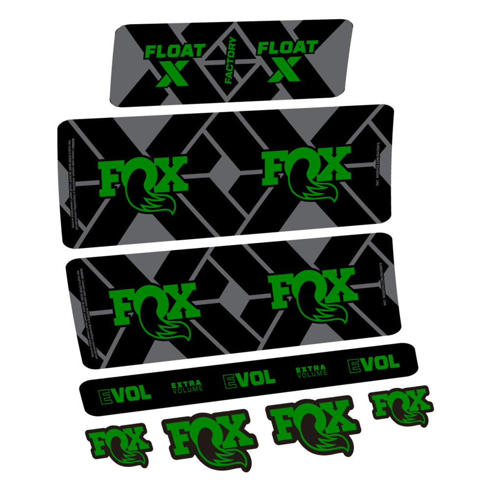 Decal Fox Float X Factory 2027, Rear Shox, bike sticker vinyl