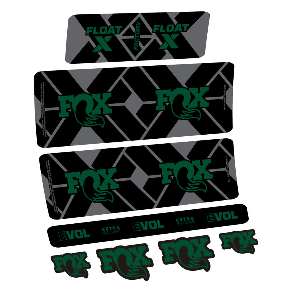 Decal Fox Float X Factory 2027, Rear Shox, bike sticker vinyl