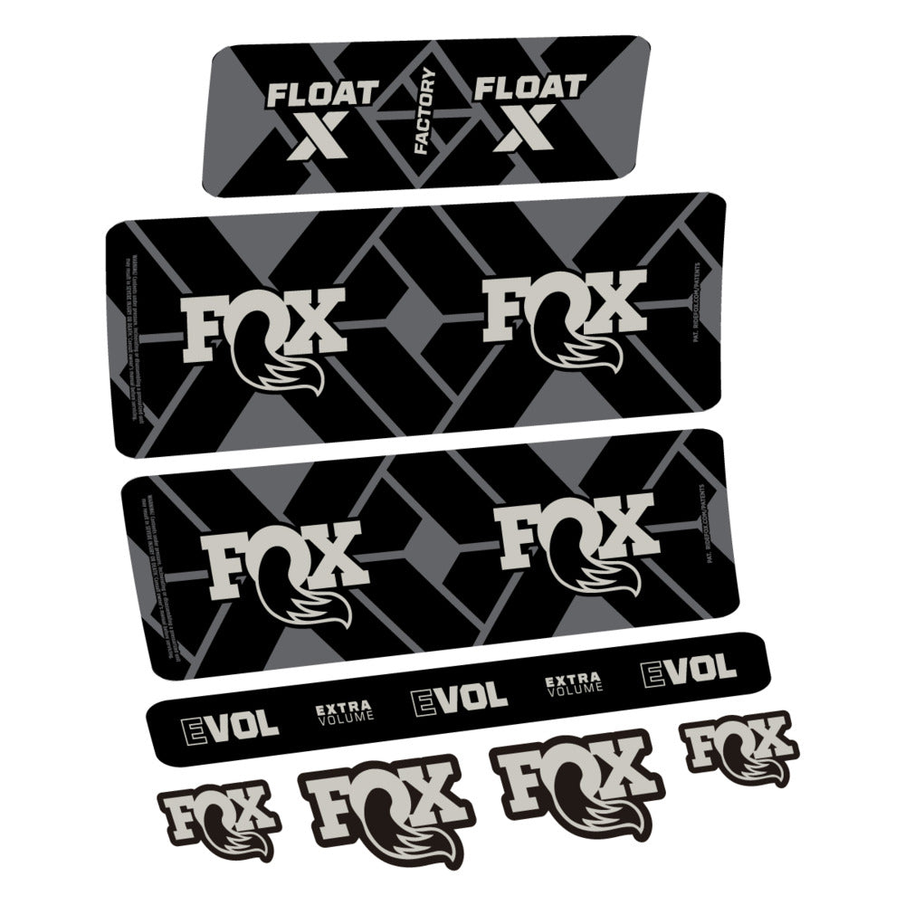 Decal Fox Float X Factory 2027, Rear Shox, bike sticker vinyl