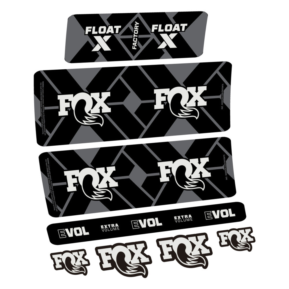 Decal Fox Float X Factory 2027, Rear Shox, bike sticker vinyl