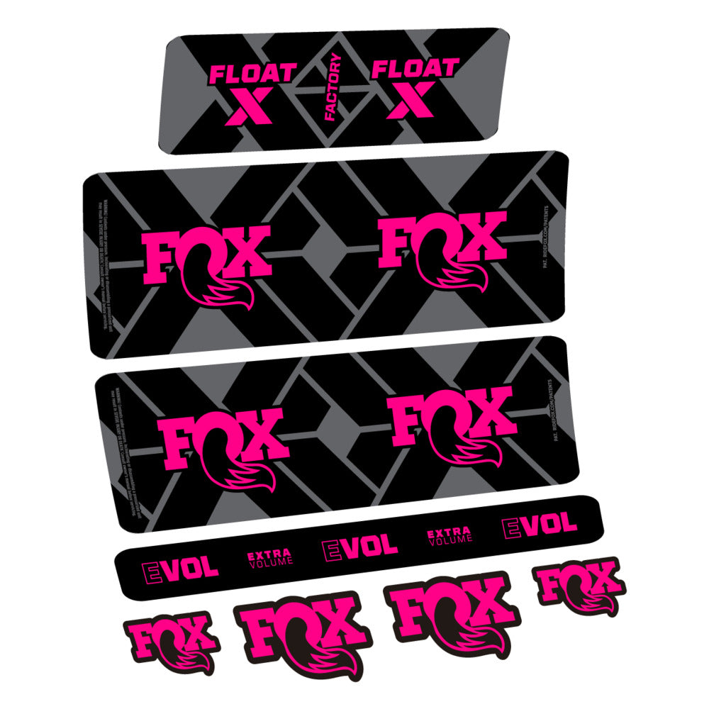 Decal Fox Float X Factory 2027, Rear Shox, bike sticker vinyl