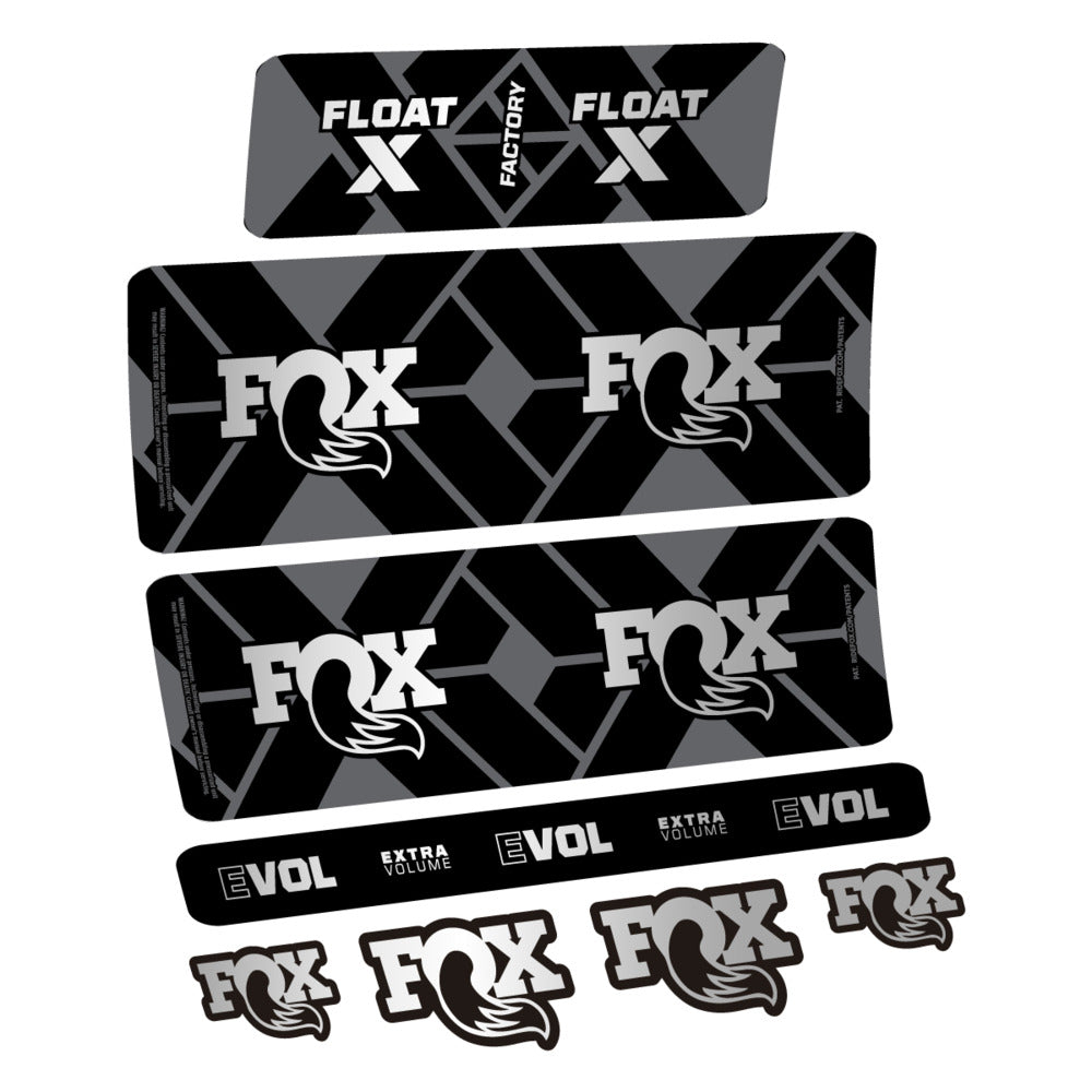 Decal Fox Float X Factory 2027, Rear Shox, bike sticker vinyl