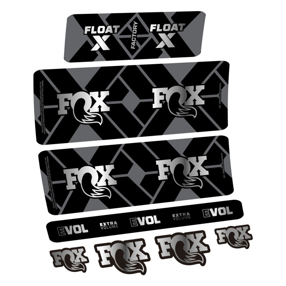Decal Fox Float X Factory 2027, Rear Shox, bike sticker vinyl