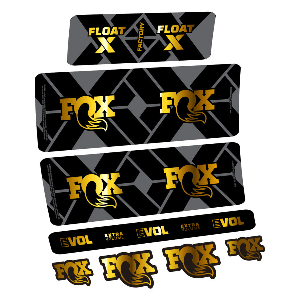 Decal Fox Float X Factory 2027, Rear Shox, bike sticker vinyl