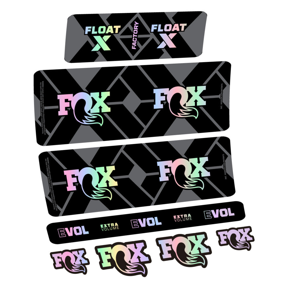Decal Fox Float X Factory 2027, Rear Shox, bike sticker vinyl
