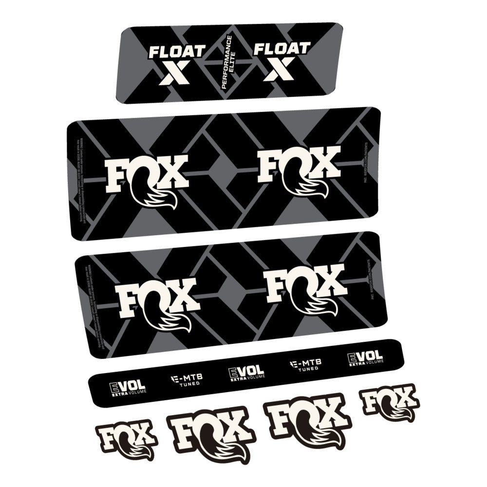 Decal Fox Float X Performance Elite E-MTB 2027, Rear Shox, bike sticker vinyl