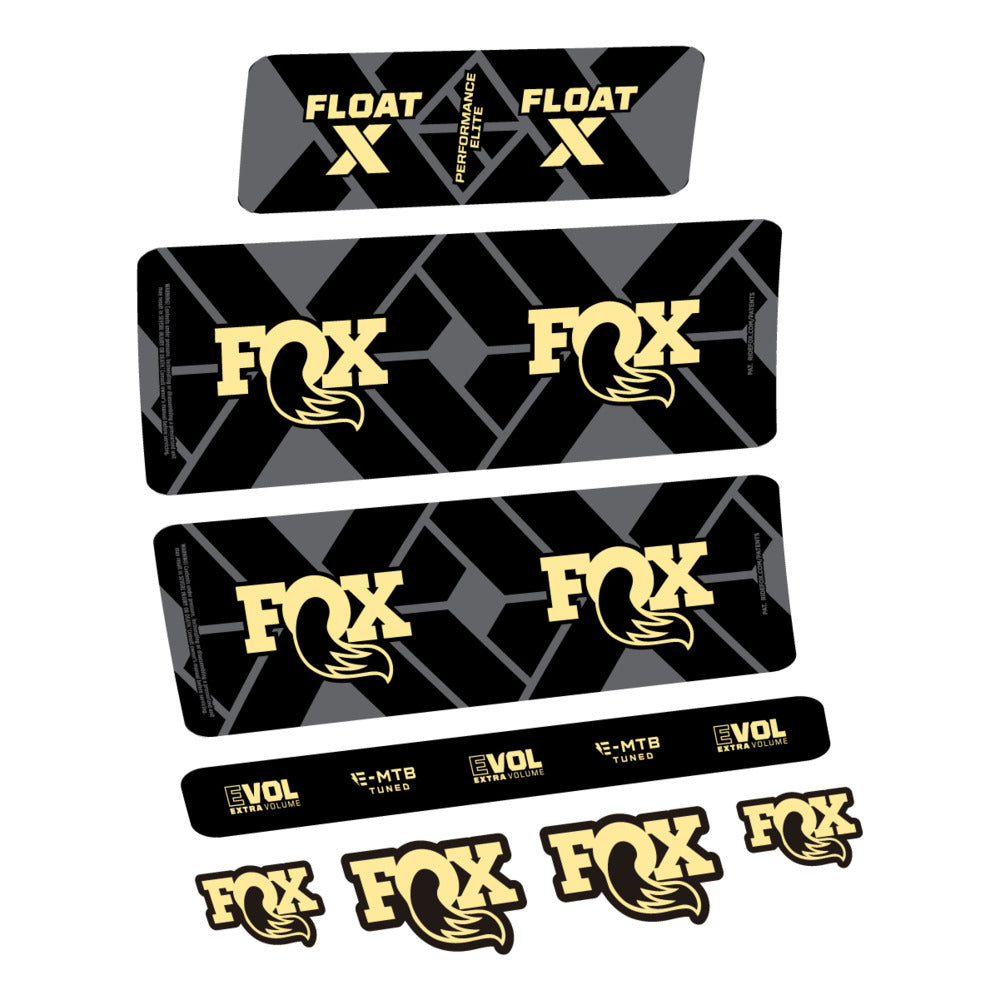 Decal Fox Float X Performance Elite E-MTB 2027, Rear Shox, bike sticker vinyl