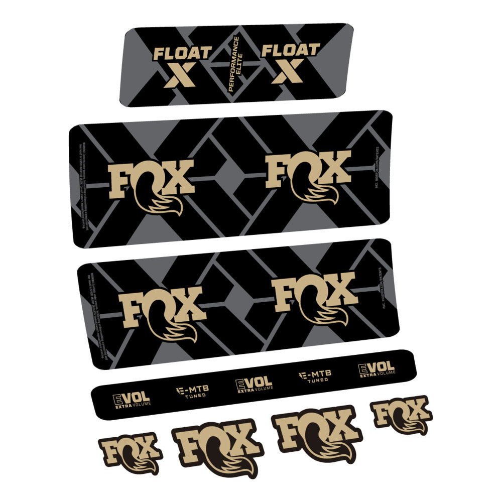Decal Fox Float X Performance Elite E-MTB 2027, Rear Shox, bike sticker vinyl