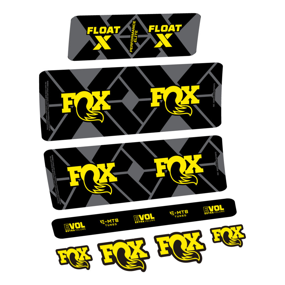 Decal Fox Float X Performance Elite E-MTB 2027, Rear Shox, bike sticker vinyl