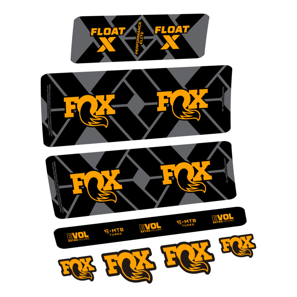 Decal Fox Float X Performance Elite E-MTB 2027, Rear Shox, bike sticker vinyl