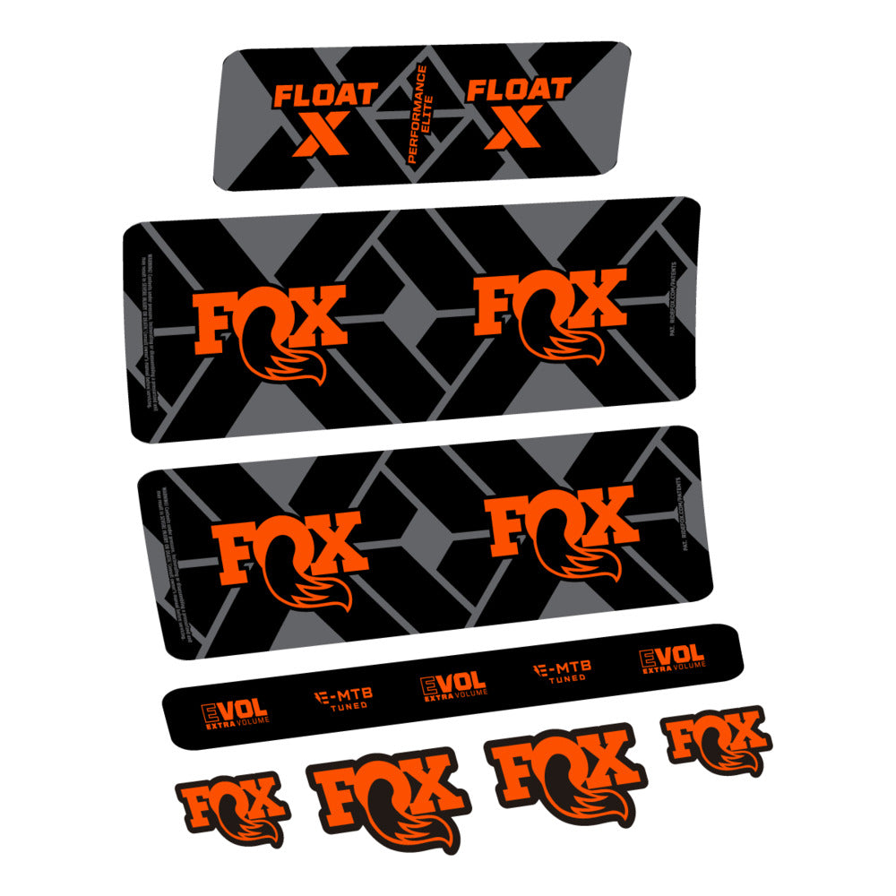 Decal Fox Float X Performance Elite E-MTB 2027, Rear Shox, bike sticker vinyl
