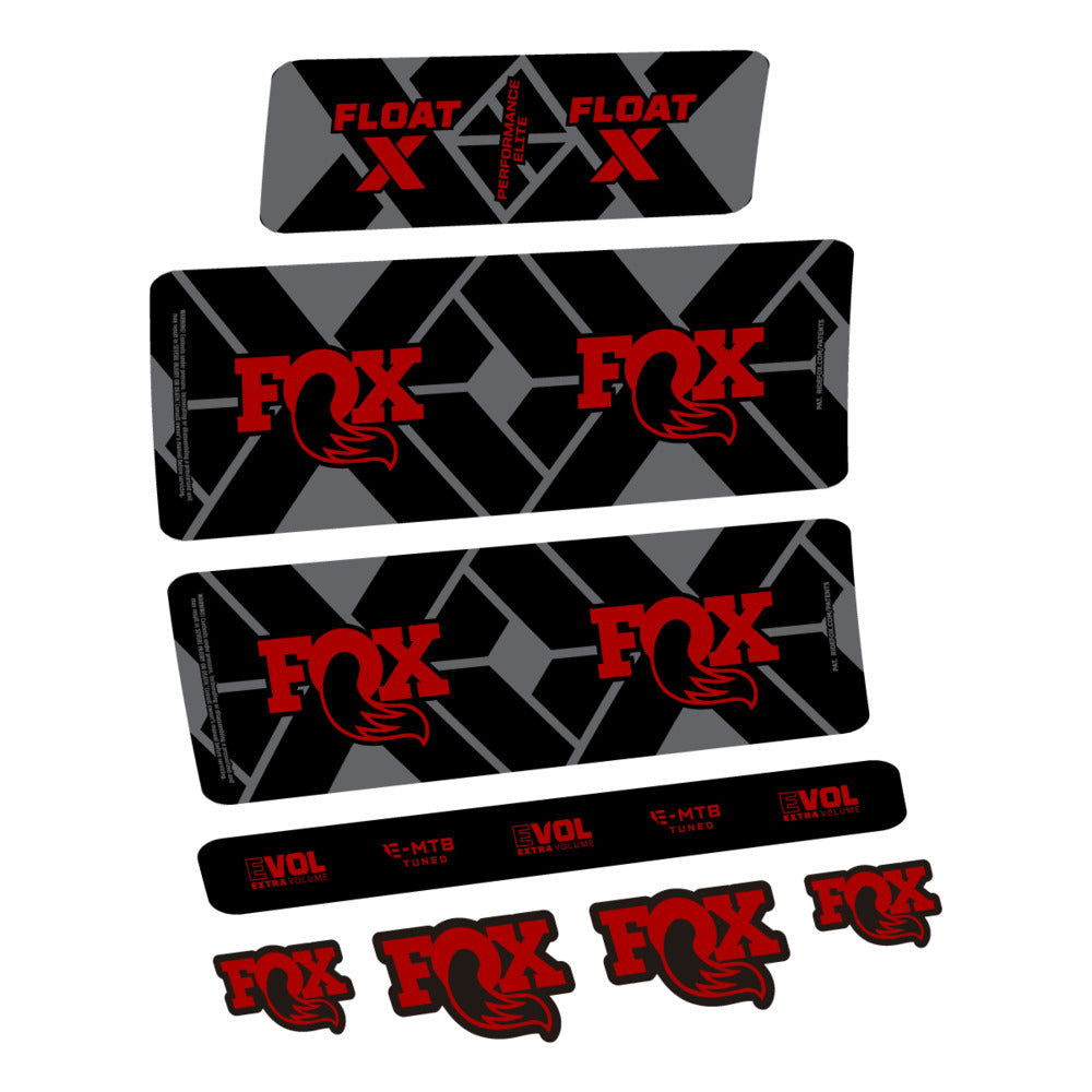 Decal Fox Float X Performance Elite E-MTB 2027, Rear Shox, bike sticker vinyl