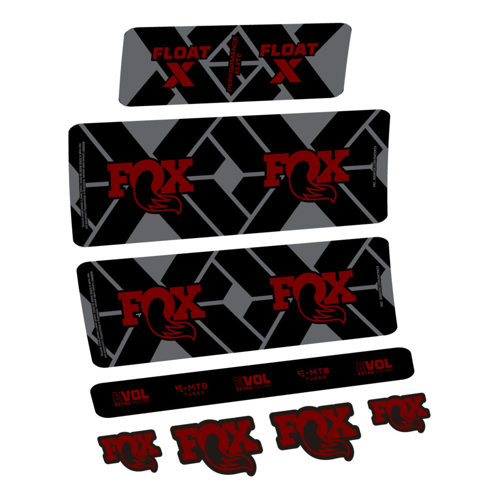 Decal Fox Float X Performance Elite E-MTB 2027, Rear Shox, bike sticker vinyl