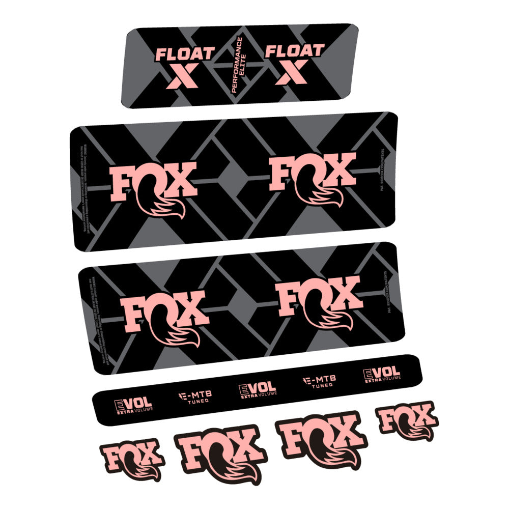 Decal Fox Float X Performance Elite E-MTB 2027, Rear Shox, bike sticker vinyl