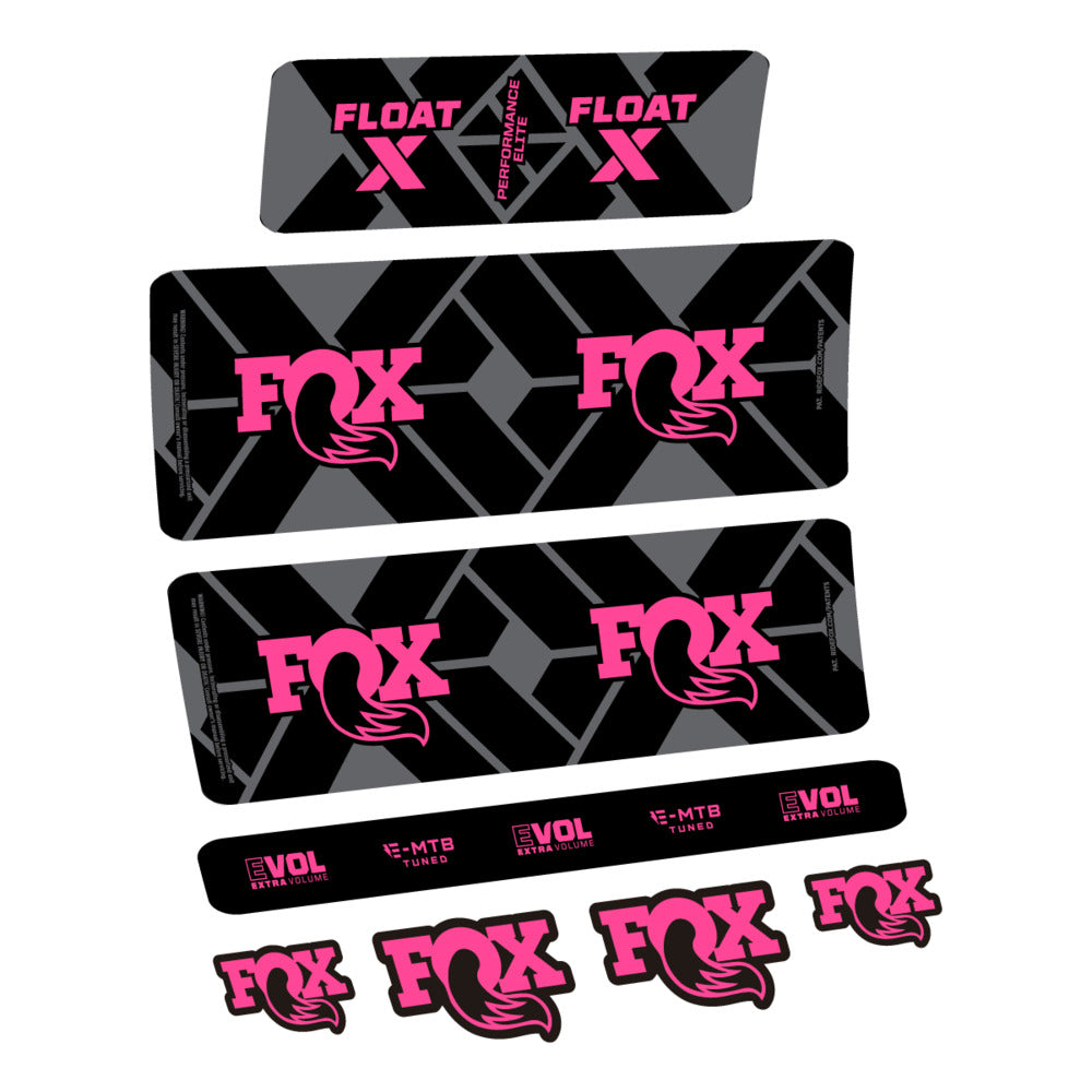 Decal Fox Float X Performance Elite E-MTB 2027, Rear Shox, bike sticker vinyl