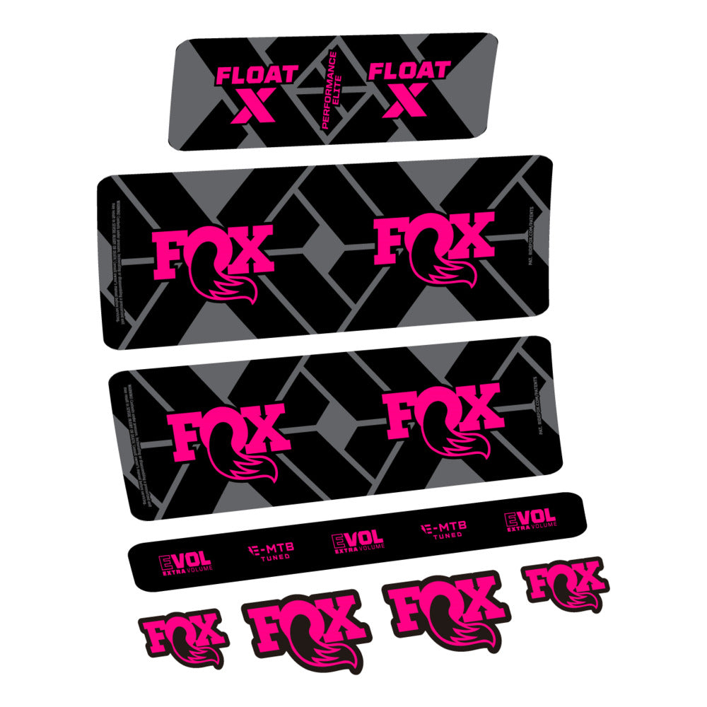 Decal Fox Float X Performance Elite E-MTB 2027, Rear Shox, bike sticker vinyl