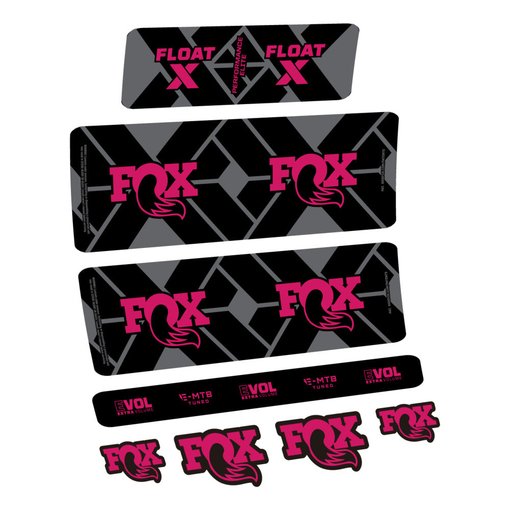 Decal Fox Float X Performance Elite E-MTB 2027, Rear Shox, bike sticker vinyl