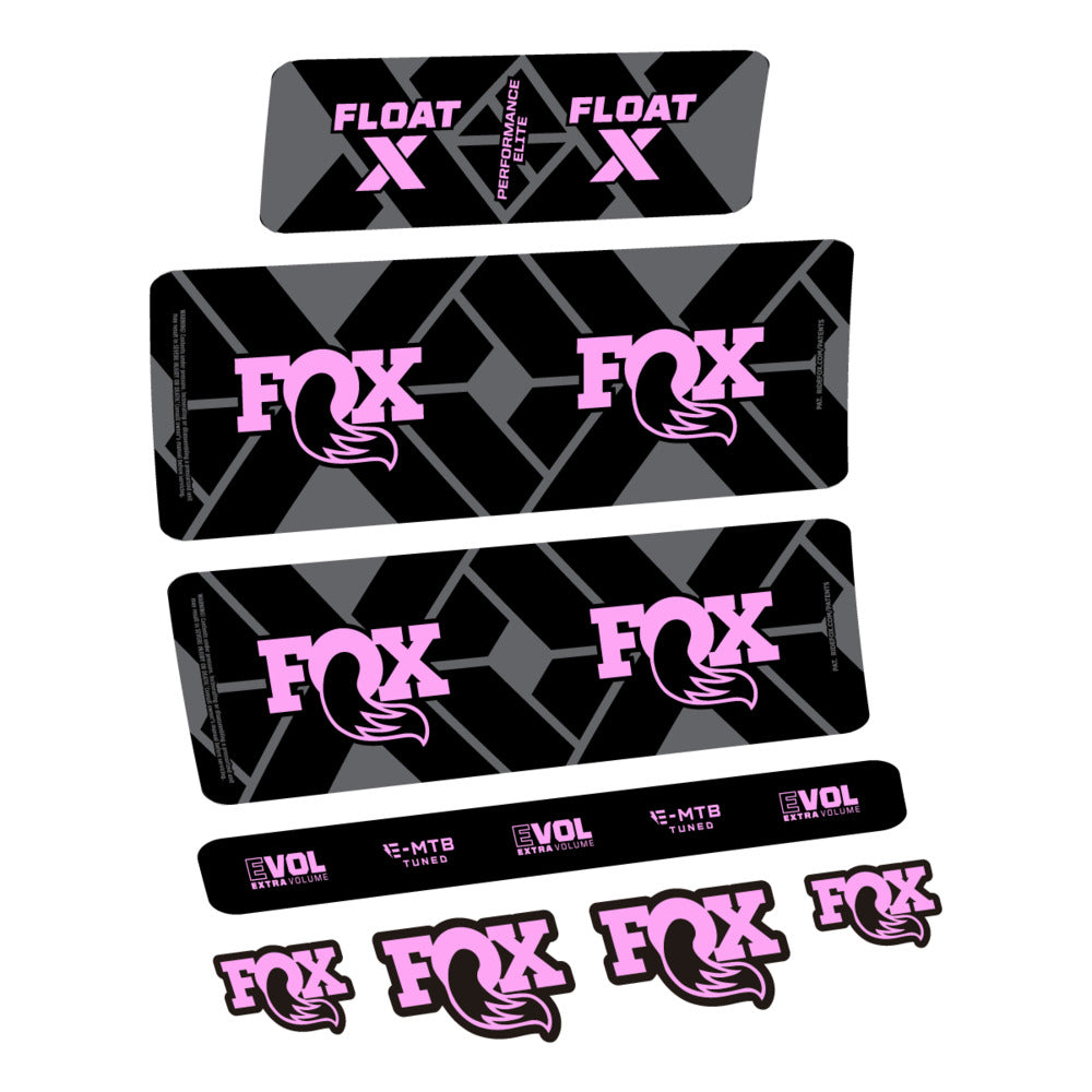 Decal Fox Float X Performance Elite E-MTB 2027, Rear Shox, bike sticker vinyl