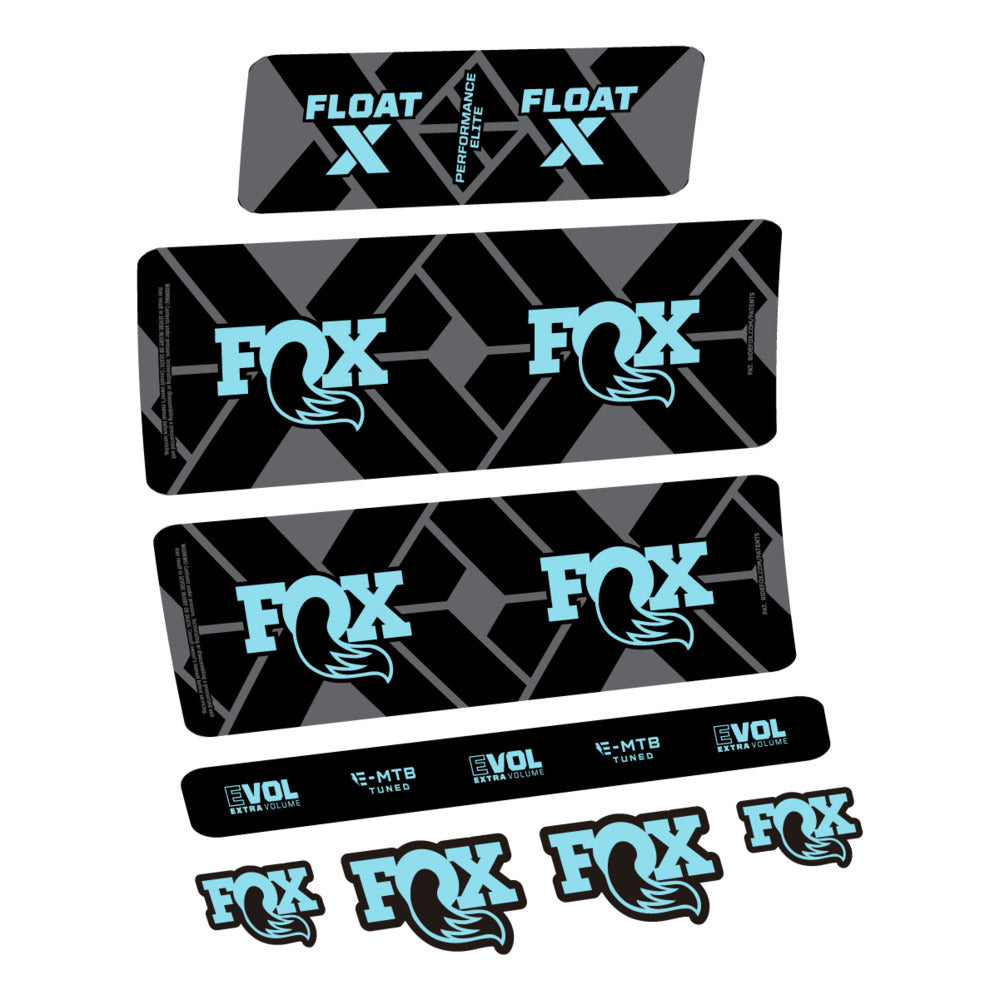 Decal Fox Float X Performance Elite E-MTB 2027, Rear Shox, bike sticker vinyl