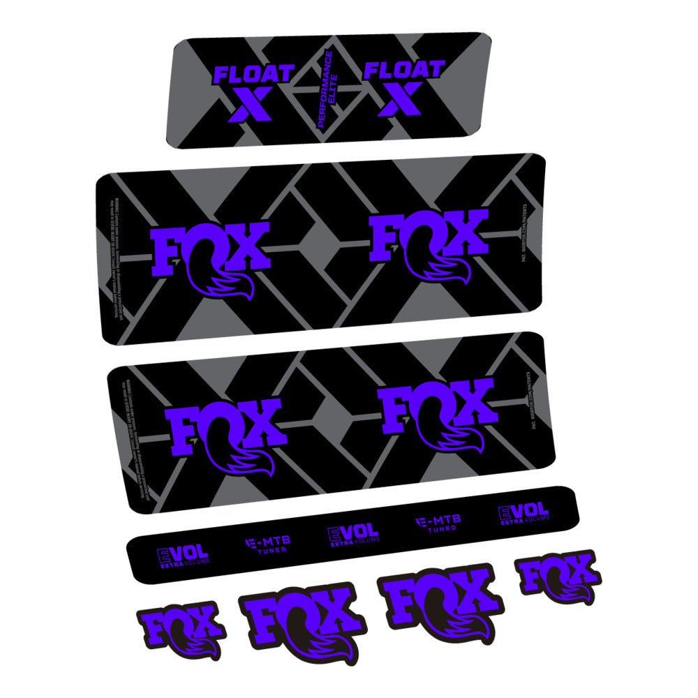 Decal Fox Float X Performance Elite E-MTB 2027, Rear Shox, bike sticker vinyl