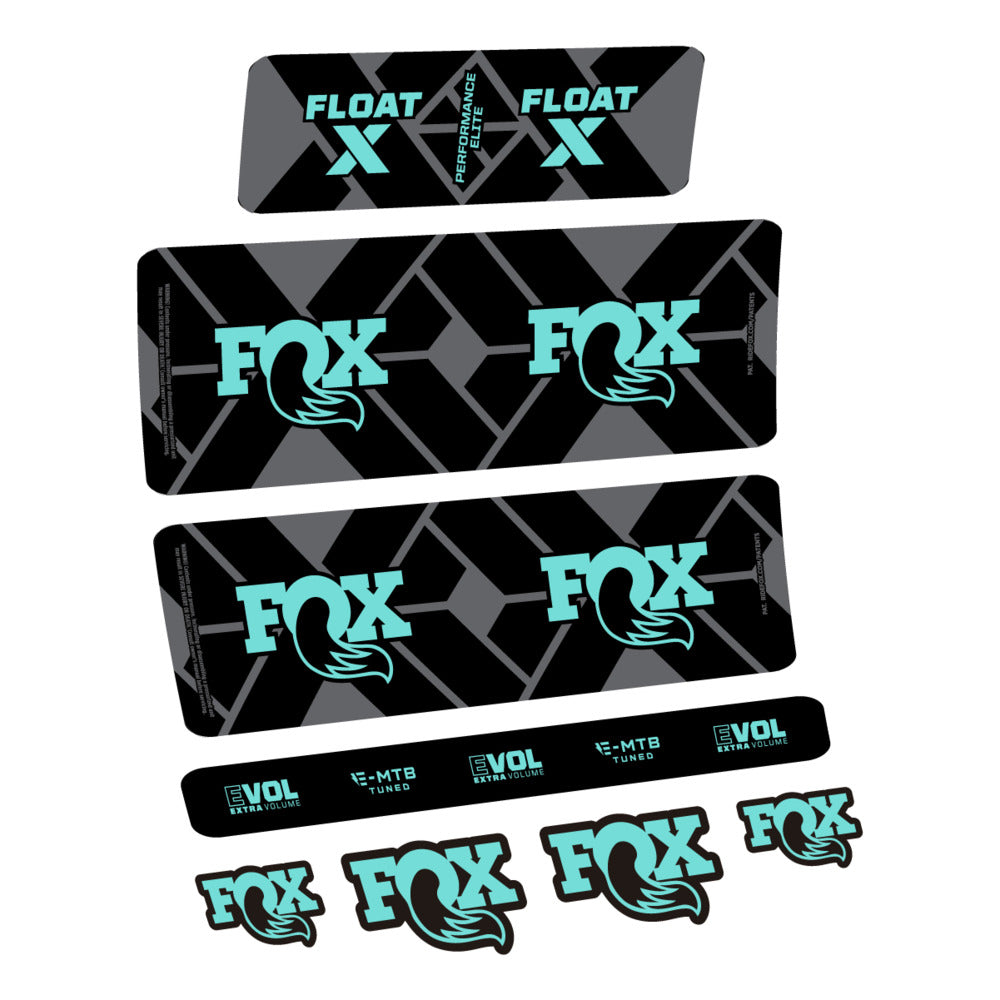 Decal Fox Float X Performance Elite E-MTB 2027, Rear Shox, bike sticker vinyl