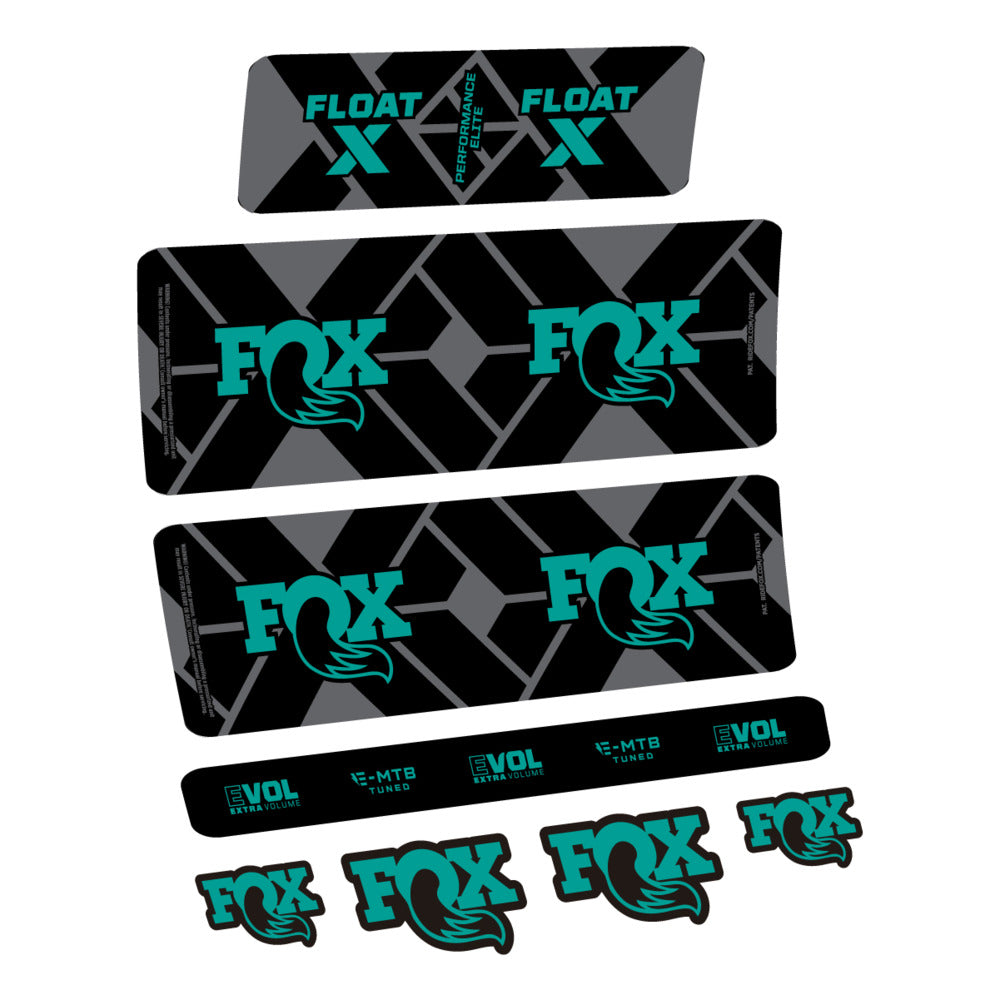 Decal Fox Float X Performance Elite E-MTB 2027, Rear Shox, bike sticker vinyl