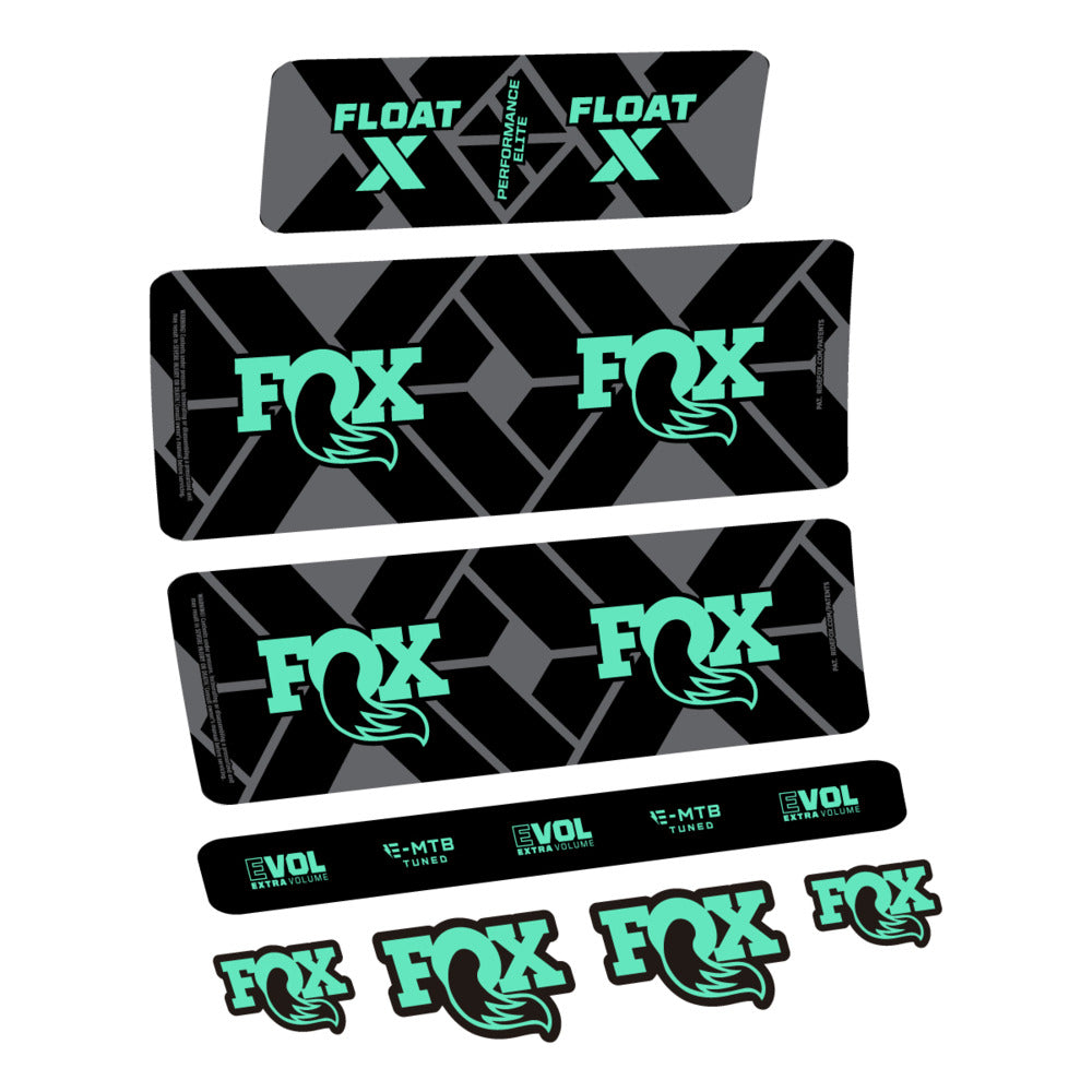 Decal Fox Float X Performance Elite E-MTB 2027, Rear Shox, bike sticker vinyl