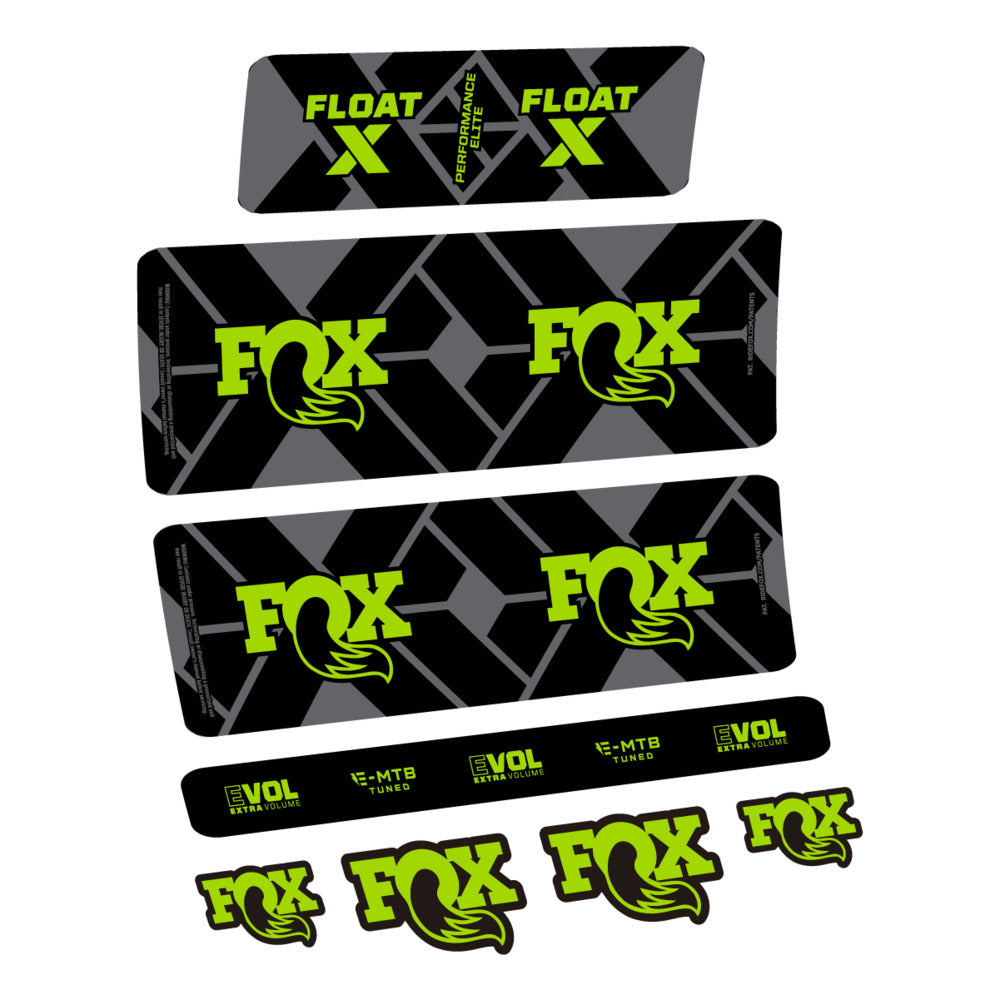 Decal Fox Float X Performance Elite E-MTB 2027, Rear Shox, bike sticker vinyl