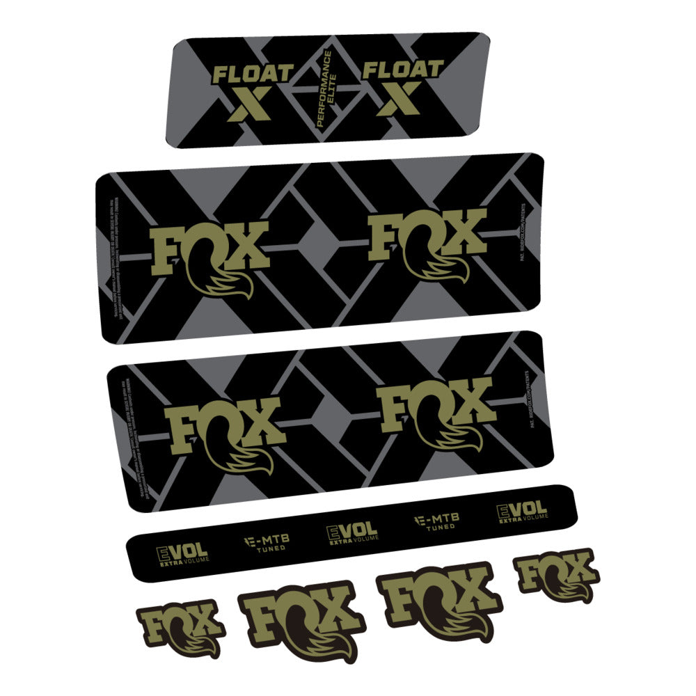 Decal Fox Float X Performance Elite E-MTB 2027, Rear Shox, bike sticker vinyl