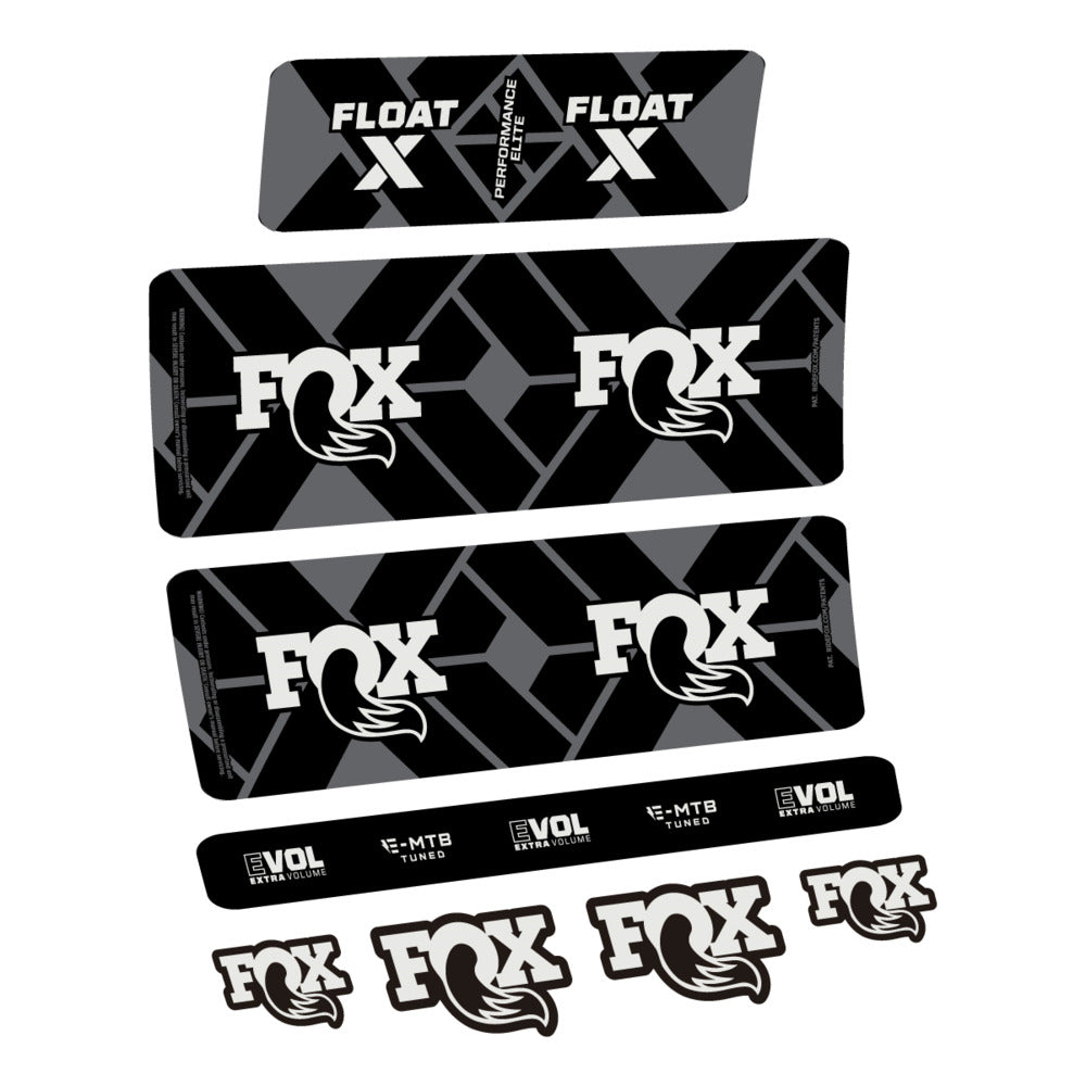 Decal Fox Float X Performance Elite E-MTB 2027, Rear Shox, bike sticker vinyl